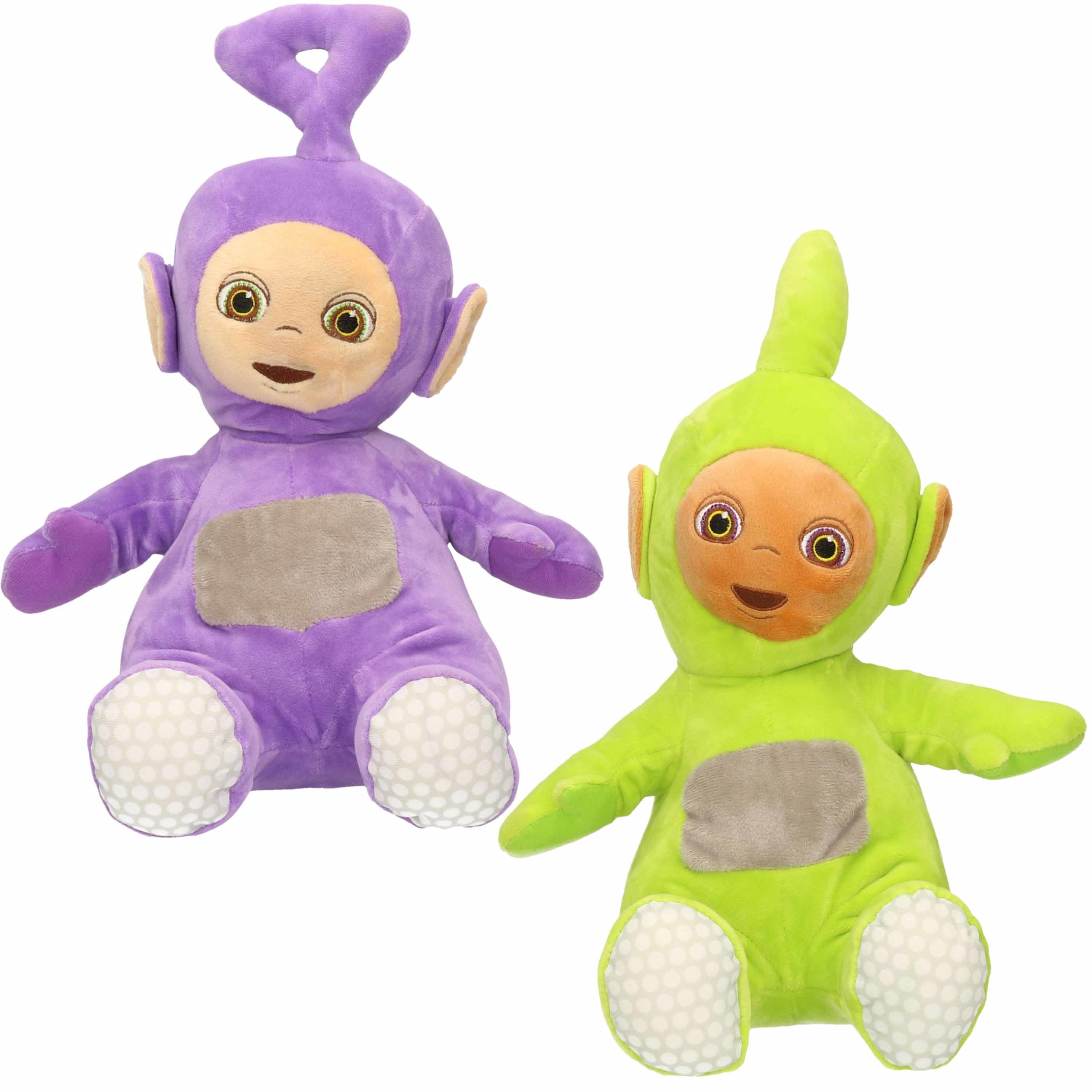 Teletubbies Set van 2x pluche  speelgoed knuffels Tinky Winky en Dipsy cm -