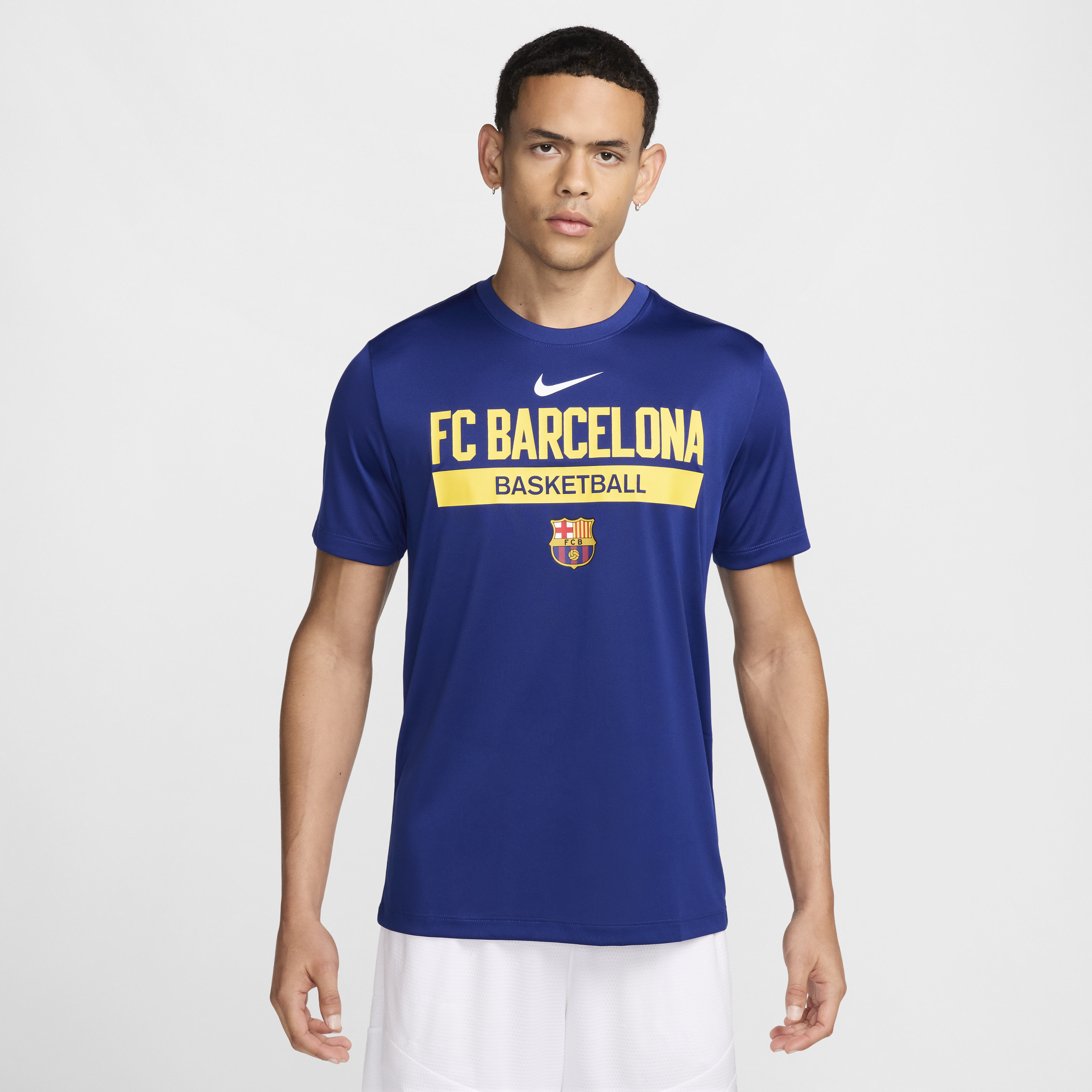 Nike FC Barcelona Practice  Dri-FIT basketbalshirt voor heren - Blauw