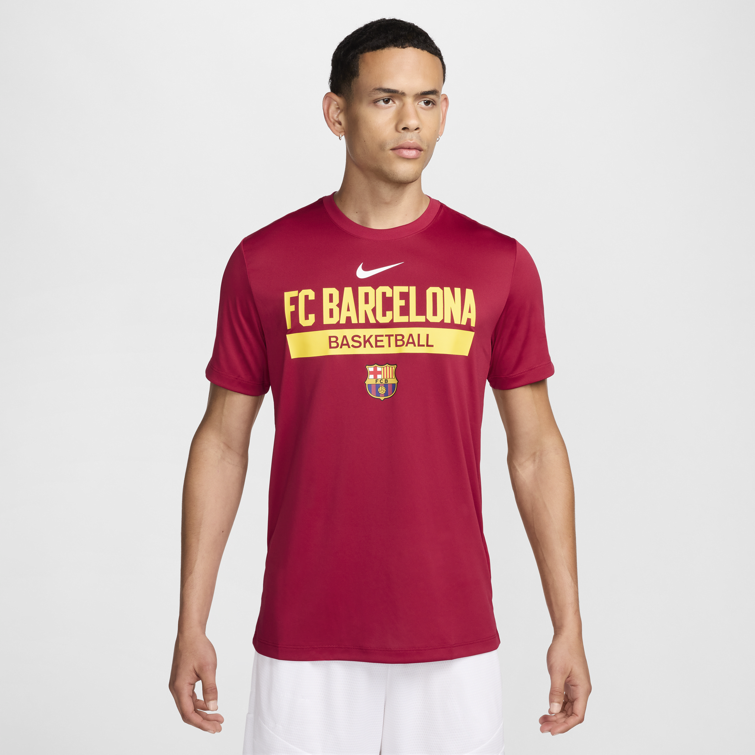Nike FC Barcelona Practice  Dri-FIT basketbalshirt voor heren - Rood