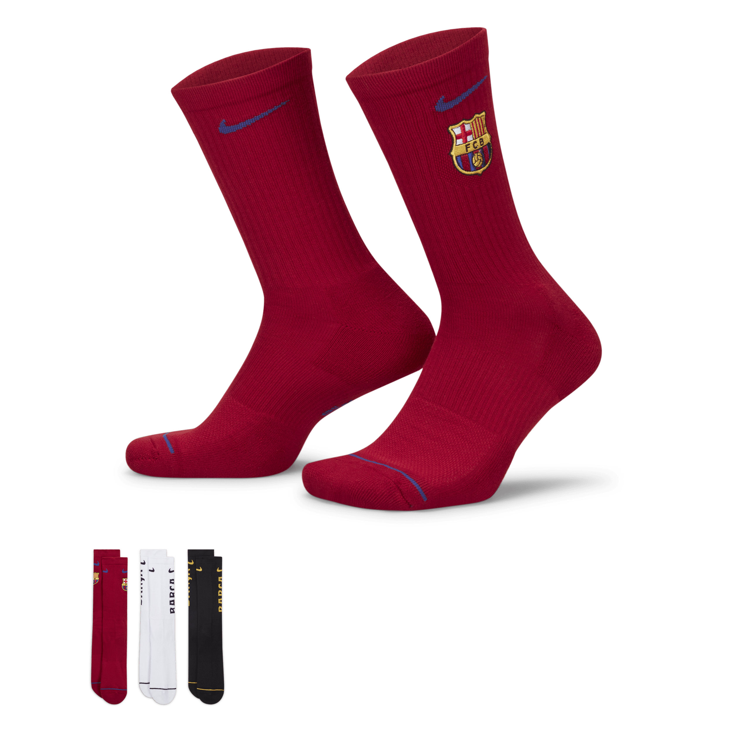Nike Barcelona Everyday  sokken (3 paar) - Meerkleurig