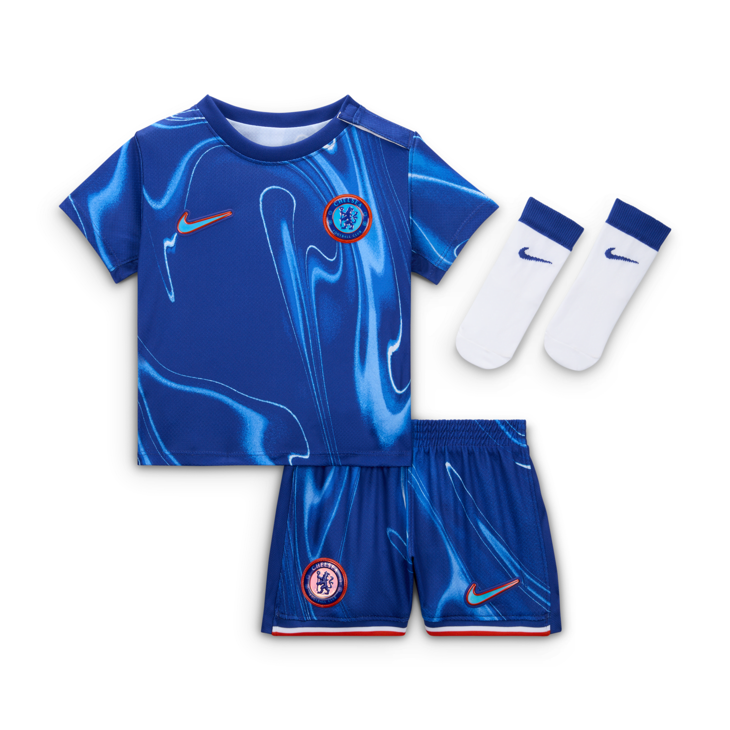 Nike Chelsea FC 2024/25 Stadium Thuis  driedelig replicavoetbaltenue voor baby's/peuters - Blauw