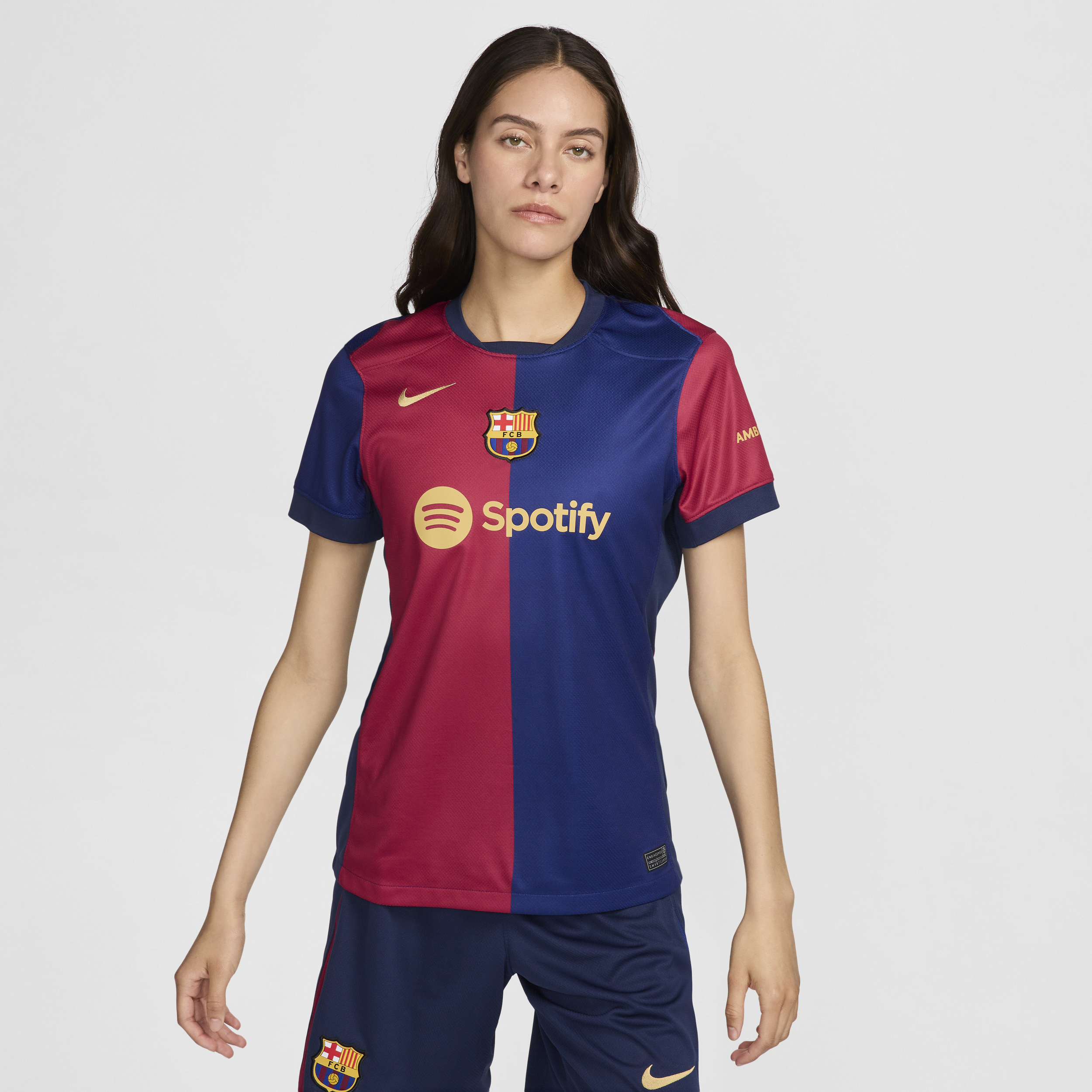 Nike FC Barcelona 2024/25 Stadium Thuis  Dri-FIT replicavoetbalshirt voor dames - Blauw