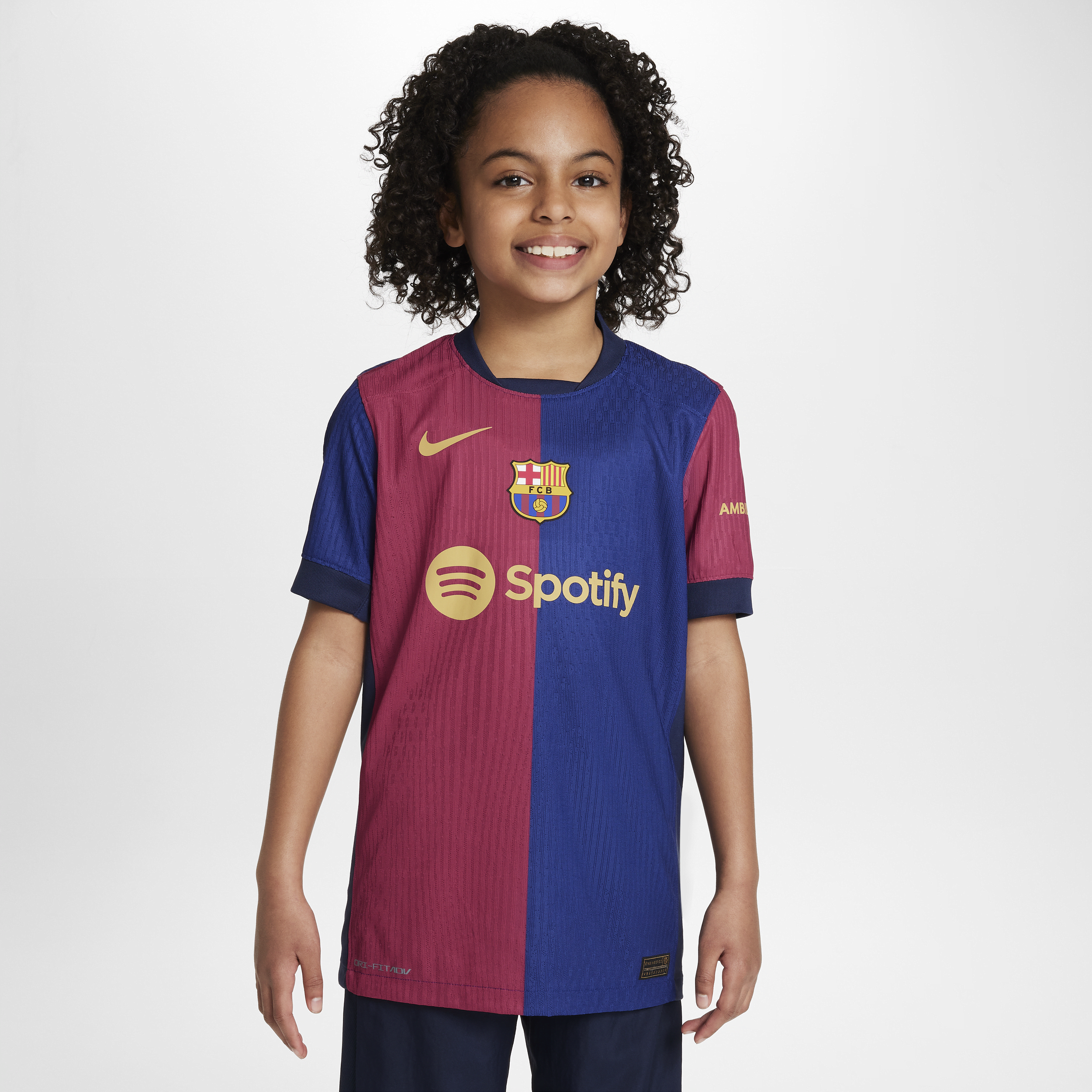 Nike FC Barcelona 2024/25 Match Thuis  Dri-FIT ADV authentiek voetbalshirt voor kids - Blauw