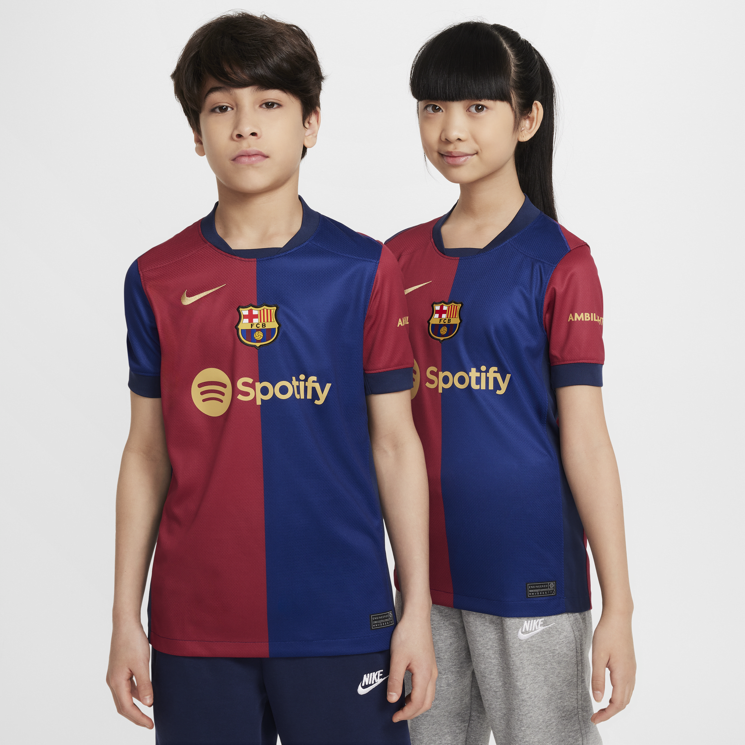 Nike FC Barcelona 2024/25 Stadium Thuis  Dri-FIT replicavoetbalshirt voor kids - Blauw