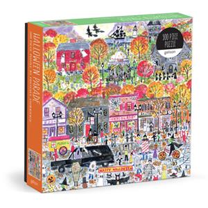 Galison, Michael Storrings Michael Storrings Halloween Parade 500 Piece Puzzle -   (ISBN: 9780735382220)