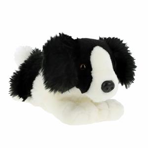 Keel Toys Knuffeldier Puppy Border Collie hond - zachte pluche stof - premium kwaliteit knuffels - 25 cm -