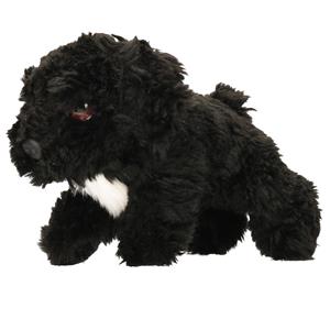 Keel Toys Pluche zwarte Cockapoo puppy honden knuffel 25 cm -