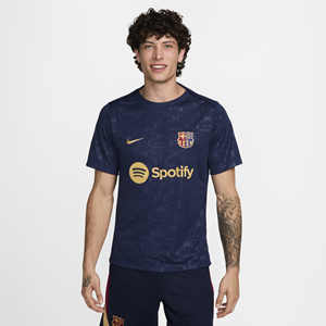 Nike FC Barcelona Academy Pro Thuis  Dri-FIT warming-uptop met korte mouwen voor heren - Blauw