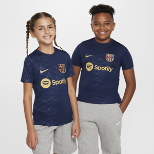 Nike FC Barcelona Academy Pro Thuis  Dri-FIT warming-uptop met korte mouwen voor kids - Blauw