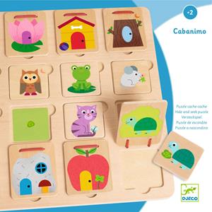 Djeco Houten Puzzel Cabanimo