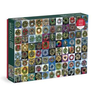 Galison Handmade Wreaths 1000 Piece Puzzle -   (ISBN: 9780735377639)