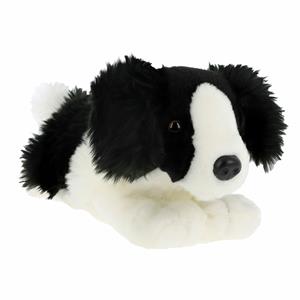 Keel Toys Knuffeldier Puppy Border Collie hond - zachte pluche stof - premium kwaliteit knuffels - 30 cm -