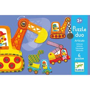 Djeco Puzzel Duo Articulo Vehicles