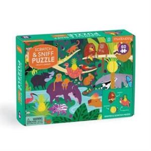 Mudpuppy Fruity Jungle 60 Piece Scratch And Sniff Puzzle -   (ISBN: 9780735375277)