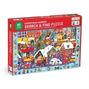 Mudpuppy Christmas Market 64 Piece Search & Find Puzzle -   (ISBN: 9780735382367)