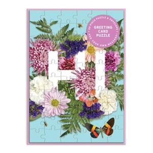 Galison Say It With Flowers Hi Greeting Card Puzzle -   (ISBN: 9780735367241)