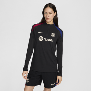 Nike FC Barcelona Strike Elite  Dri-FIT ADV knit voetbaltrainingstop voor dames - Zwart