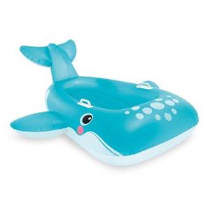 Intex blauwe walvis ride-on 168x140 cm