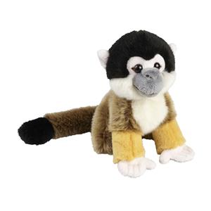 Ravensden Pluche knuffel dier Squirrel aapje - 18 cm - Speelgoed apen/aapjes knuffelbeesten -