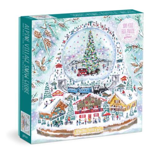 Galison Michael Storrings Alpine Village Snowglobe 500 Piece Foil Puzzle -   (ISBN: 9780735378704)