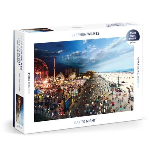 Galison Stephen Wilkes Day To Nightâ¢ Coney Island 1500 Piece Puzzle -   (ISBN: 9780735383067)