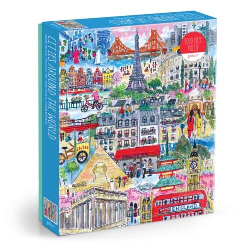 Galison Michael Storrings Cities Around The World 1000 Piece Puzzle -   (ISBN: 9780735383555)