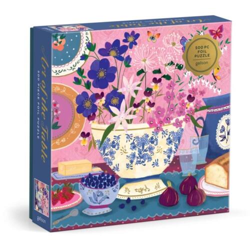 Galison Joy Laforme Art Of The Table 500 Piece Foil Puzzle -   (ISBN: 9780735384705)