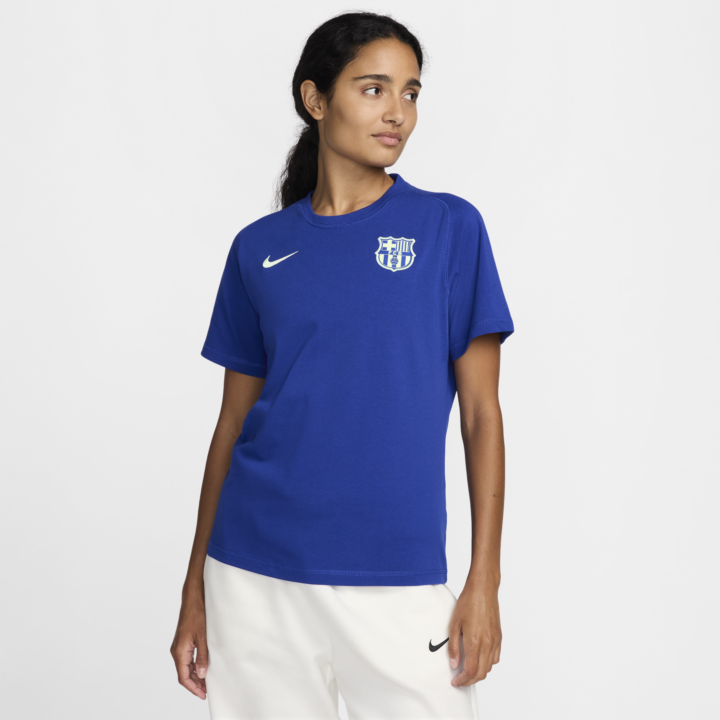 Nike FC Barcelona Travel  voetbaltop met korte mouwen - Blauw