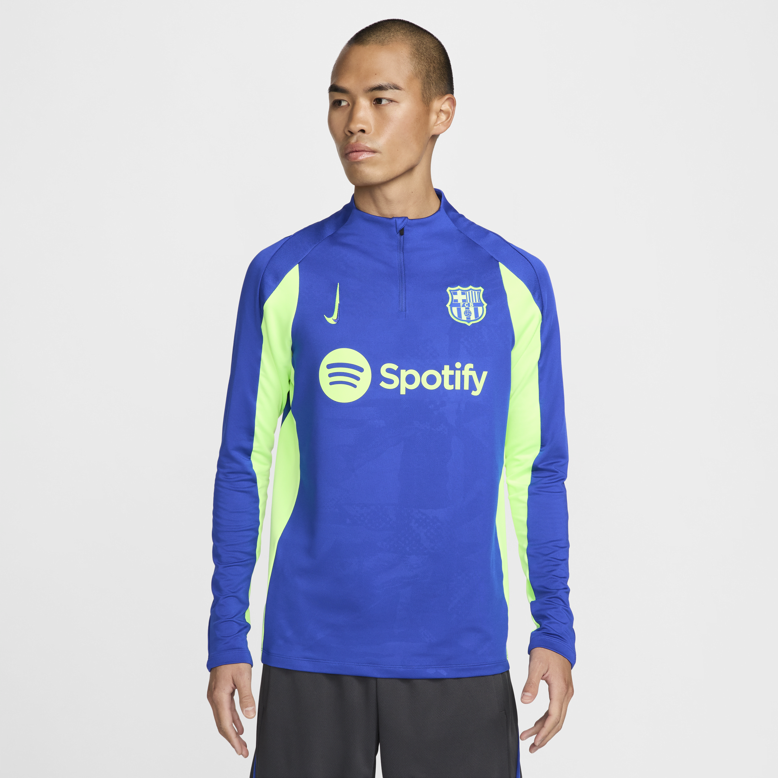 Nike FC Barcelona Strike Derde  Dri-FIT knit voetbaltrainingstop voor heren - Blauw