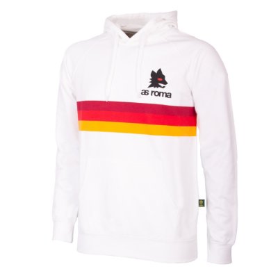 Sportus.nl COPA Football - AS Roma Stripes Hooded Sweater - Wit