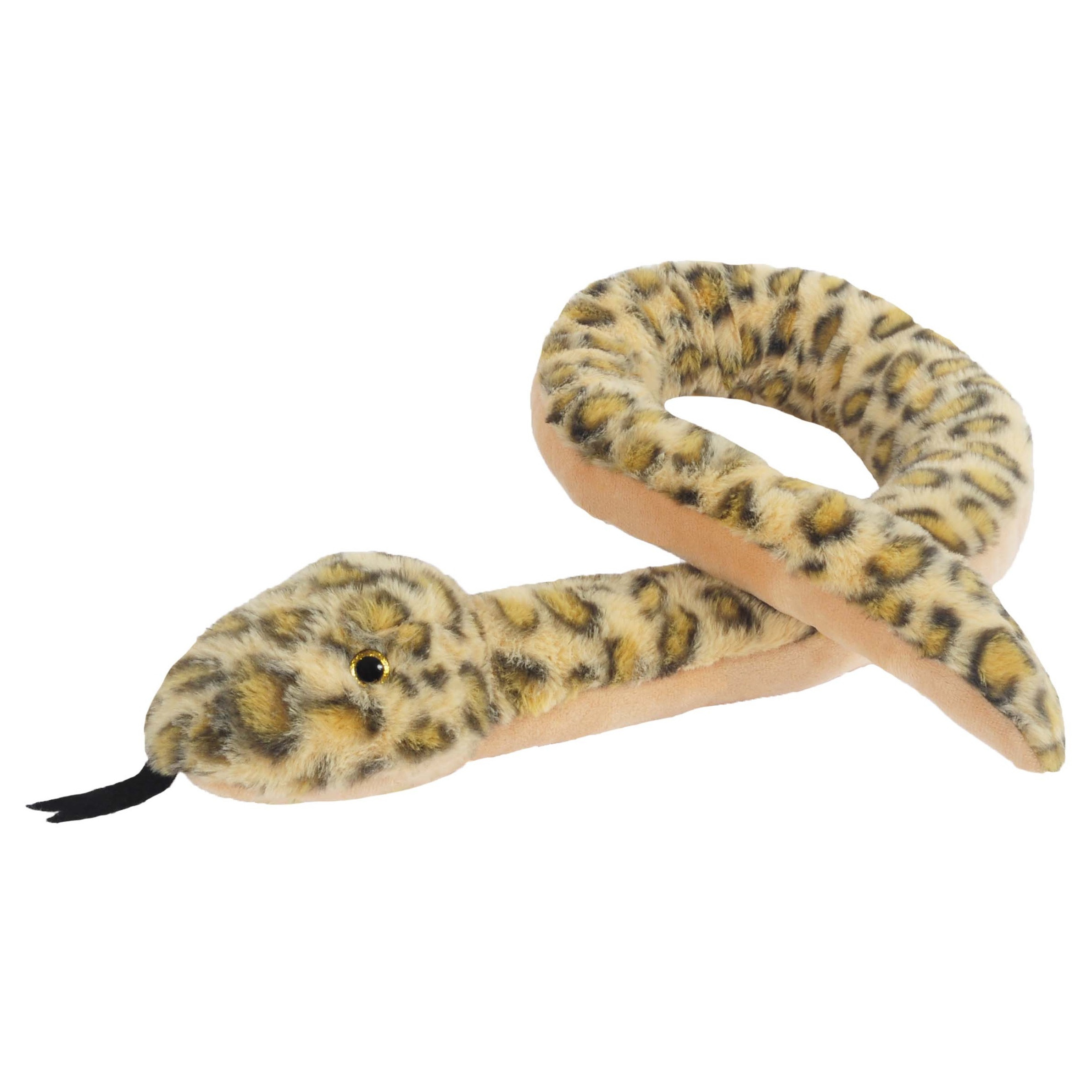 Sandy Knuffeldier Python slang - zachte pluche stof - dieren knuffels - groen - 105 cm -