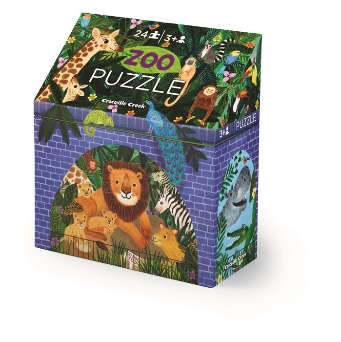 Crocodile Creek Puzzel Dierentuin 24 Stks