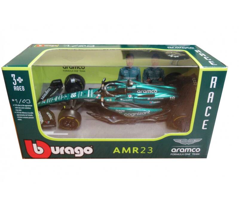 Brinic Modelcars Bburago Aston Martin AMR23 Formule 1 - Lance Stroll