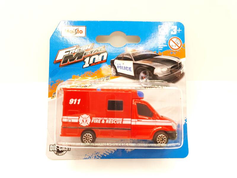 Brinic Modelcars Maisto Ford Transit Fire & Rescue