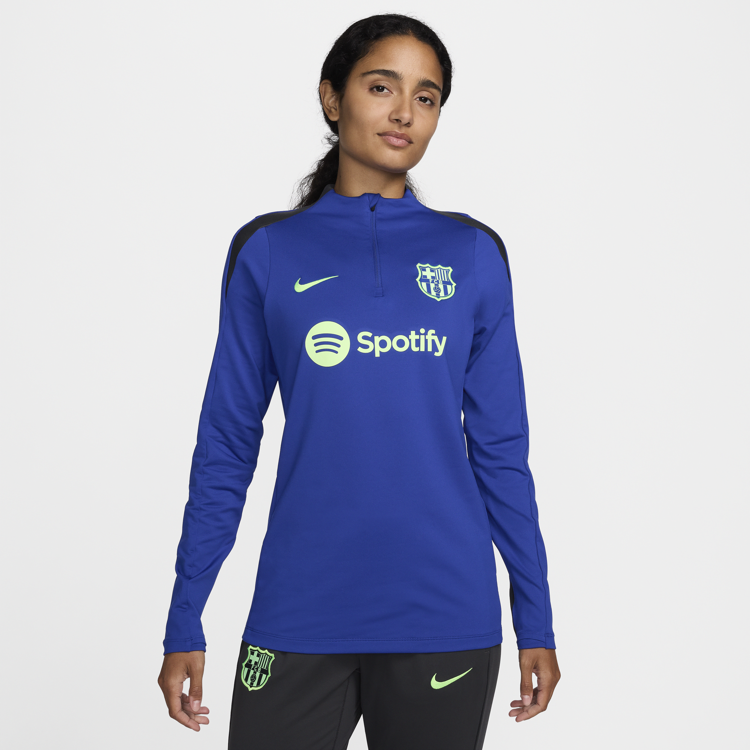 Nike FC Barcelona Strike Derde  Dri-FIT voetbaltrainingstop voor dames - Blauw