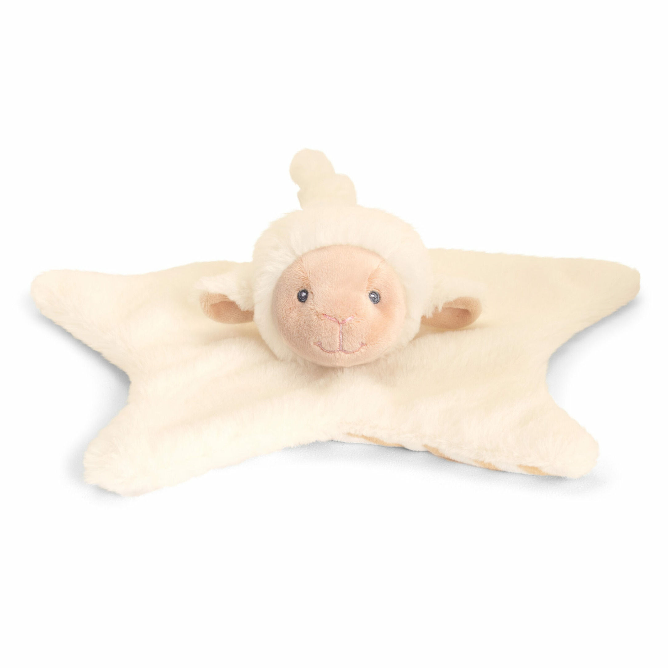 Keel Toys Pluche knuffeldoekje/tutteldoekje - schaap/lammetje - 32 cm - zachte baby/peuter knuffels -