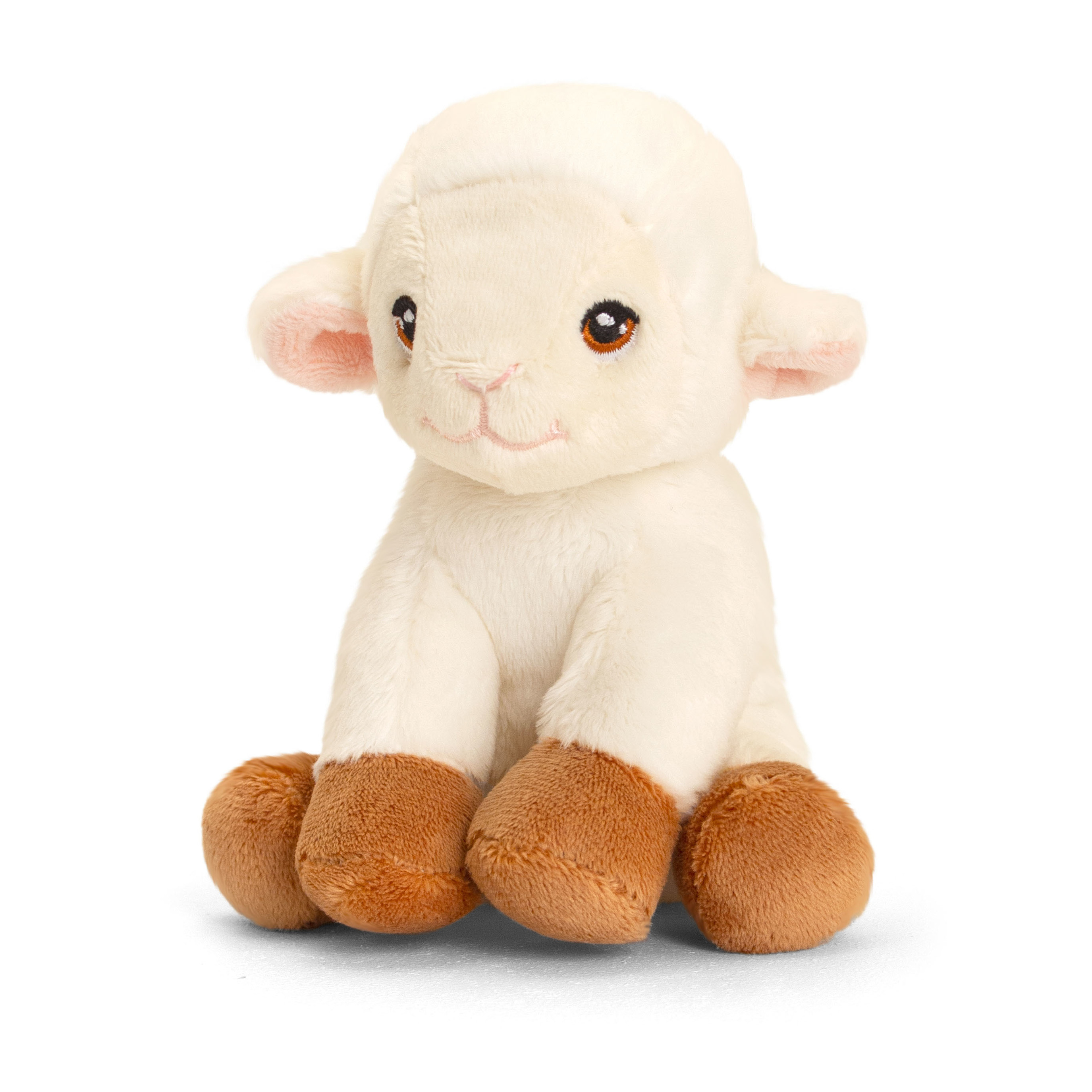 Keel Toys Pluche knuffel dier schaap/lammetje 12 cm -