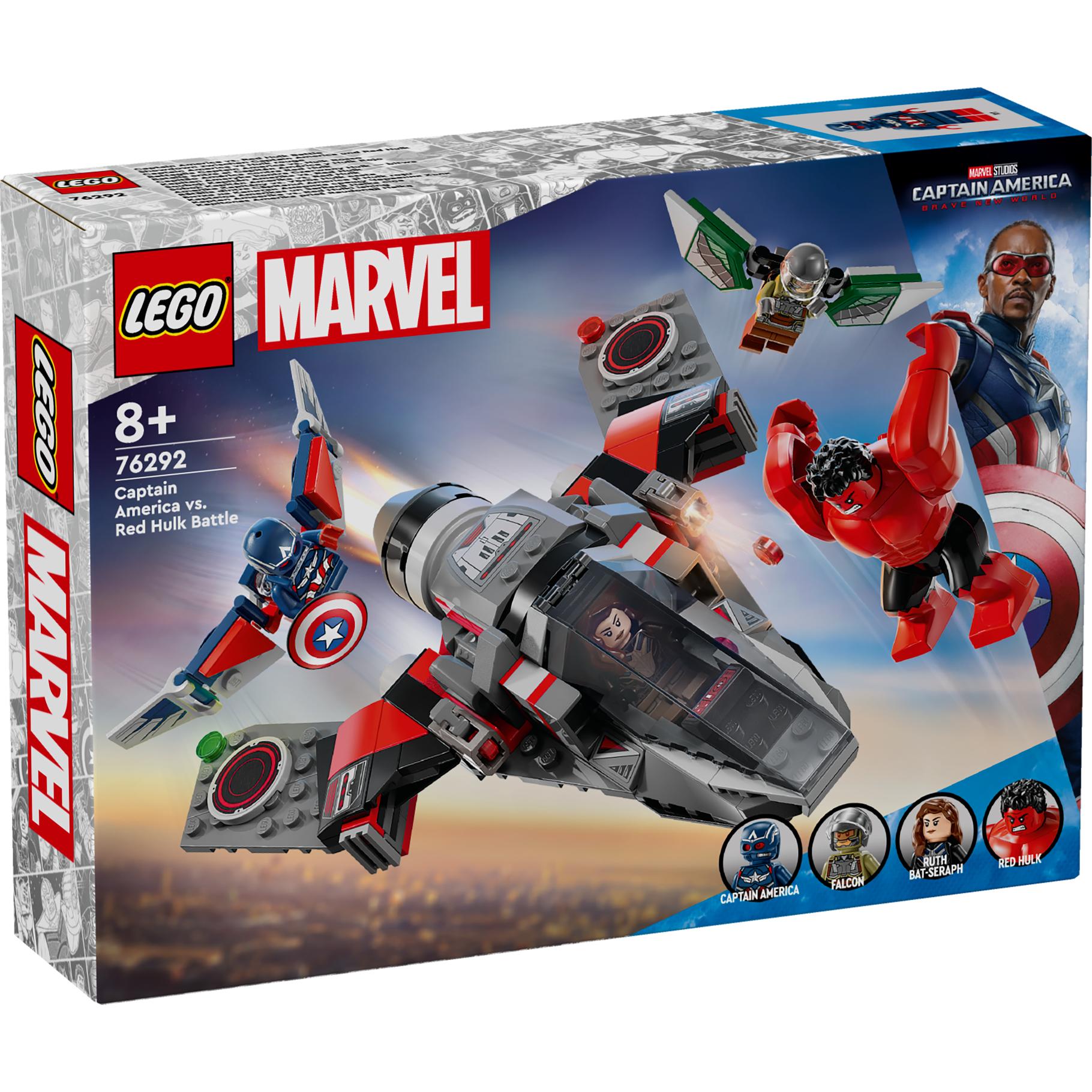 LEGO Konstruktionsspielzeug Marvel Super Heroes Showdown zwischen Captain America und Red Hulk