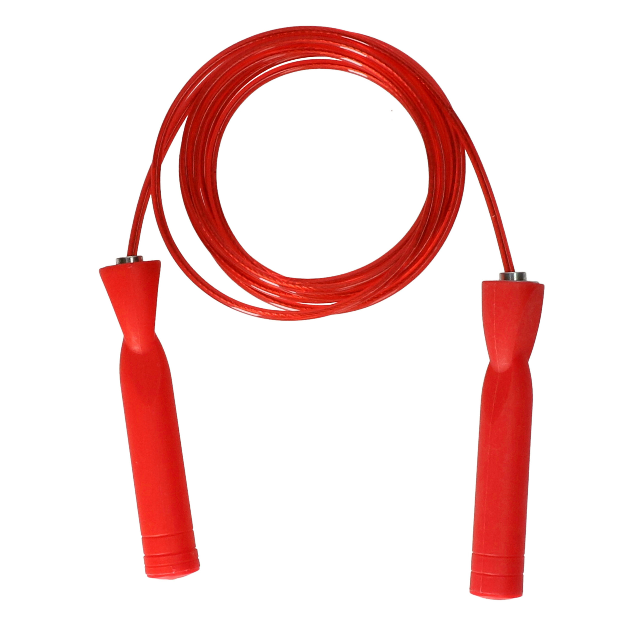 Toi-Toys Springtouw - rood - 280 cm - met kunststof handvatten - buiten speelgoed -