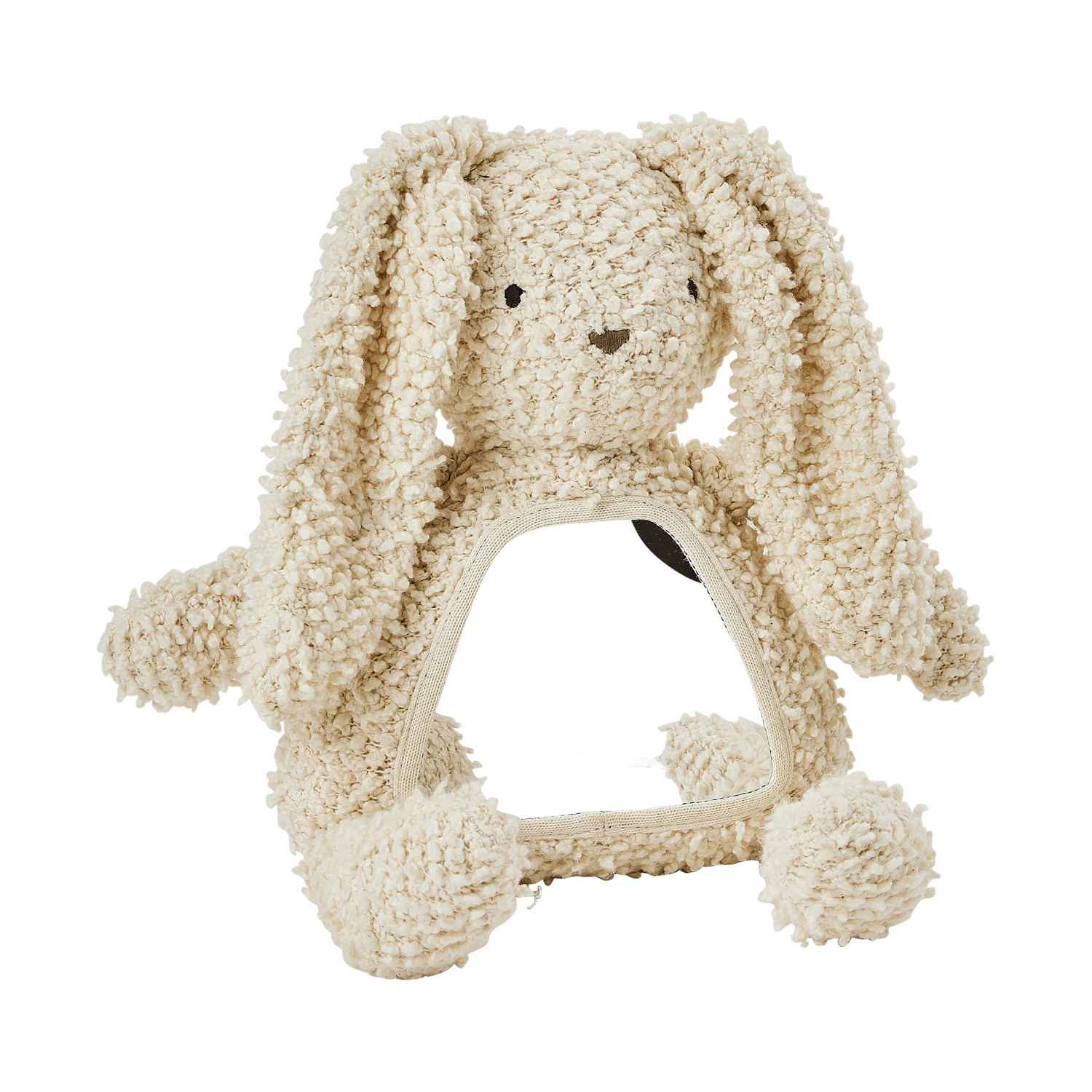 Smallstuff Rabbit Knuffel Met Spiegel - Off White Bouclé