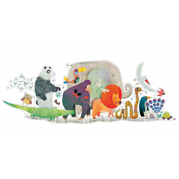 Djeco Jumbo puzzel Dierenparade 36st