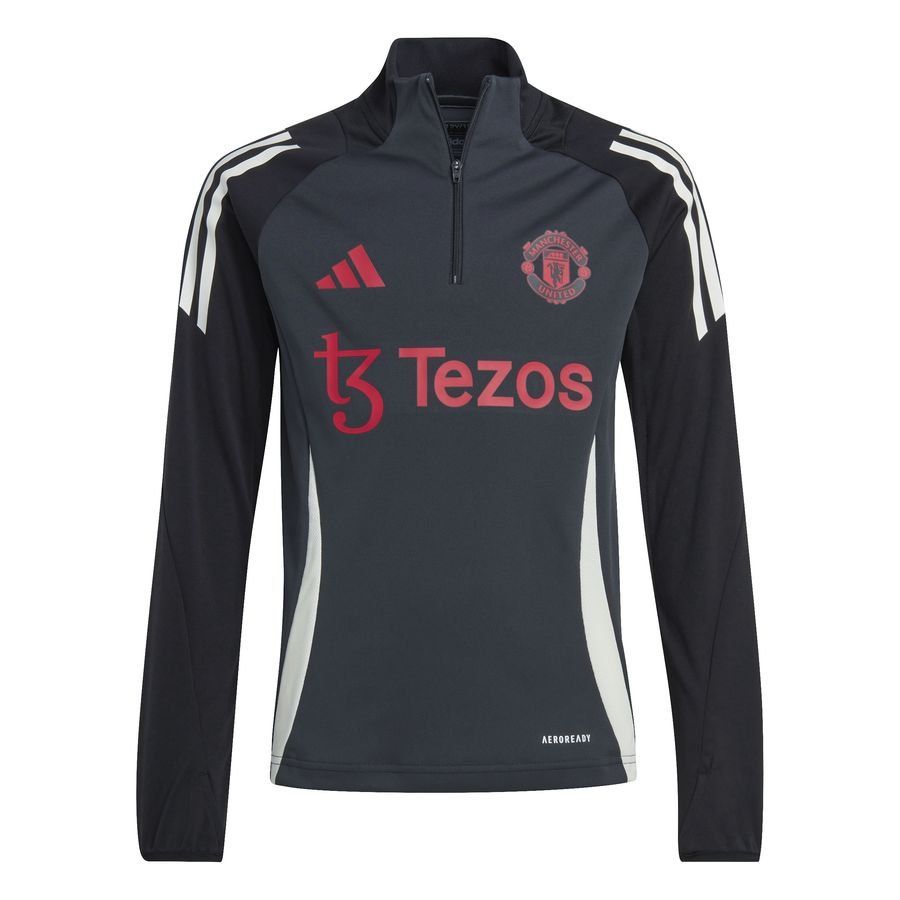 Adidas Manchester United Trainingsshirt Tiro 24 EU - Grijs/Zwart Kids