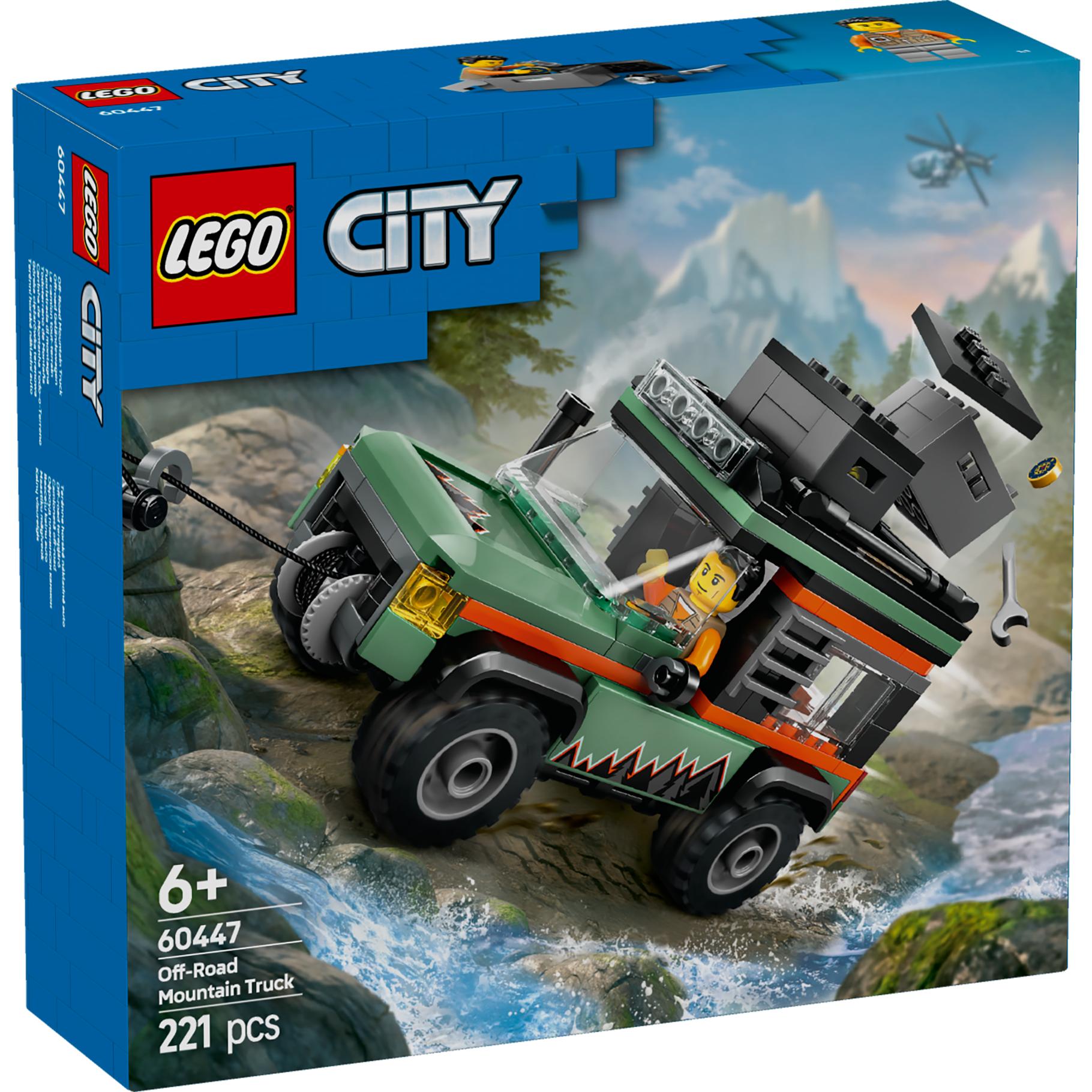 Top1Toys LEGO 60447 City Great Vehicles 4x4 terreinwagen voor in de bergen