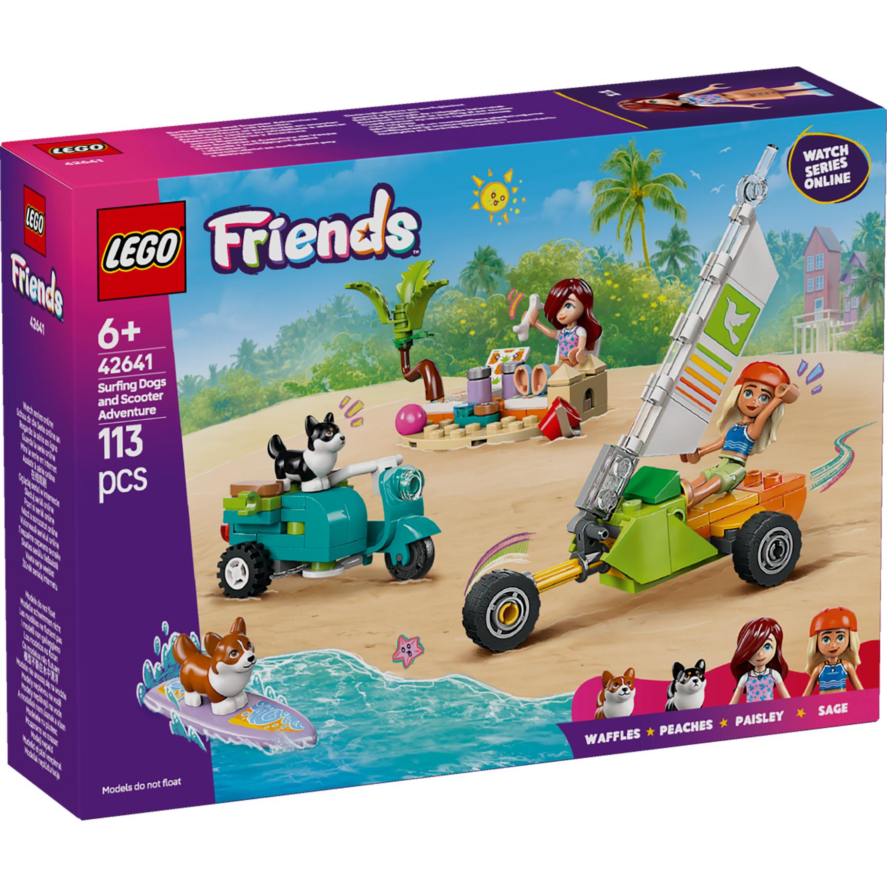 Top1Toys LEGO 42641 Friends Surf- en scooterplezier met de  honden