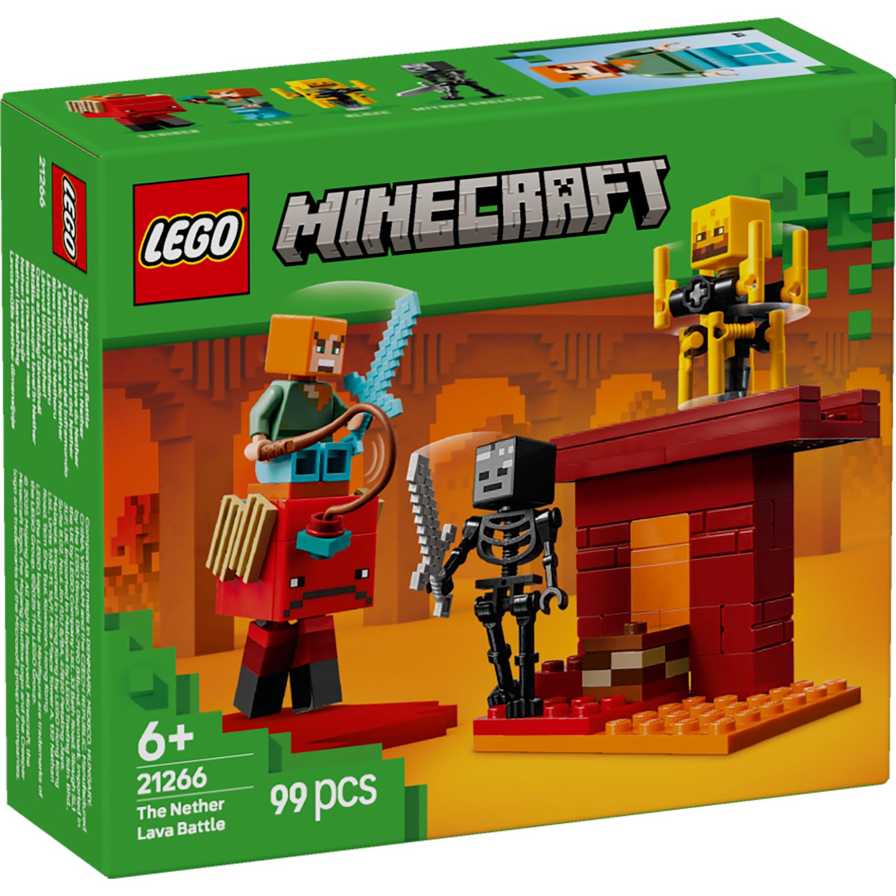 Top1Toys LEGO 21266 Minecraft De lavastrijd in de Nether