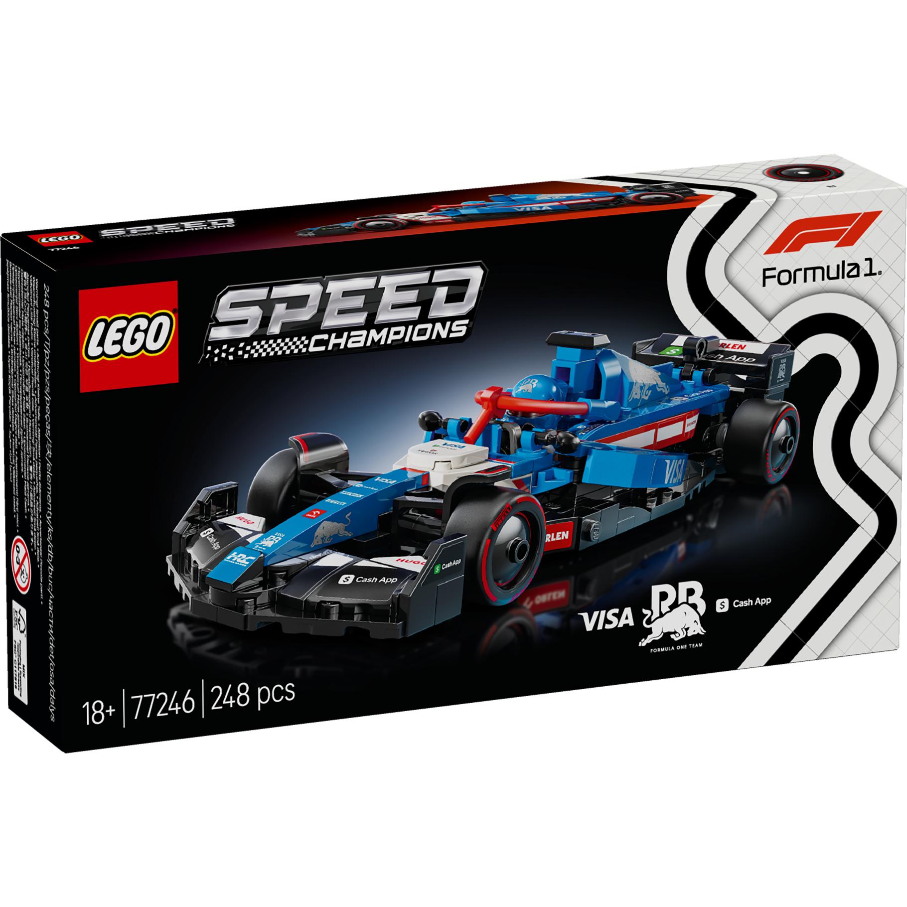 Top1Toys LEGO 77246 Speed Champions Visa Cash App RB VCARB 01 F1 racewagen