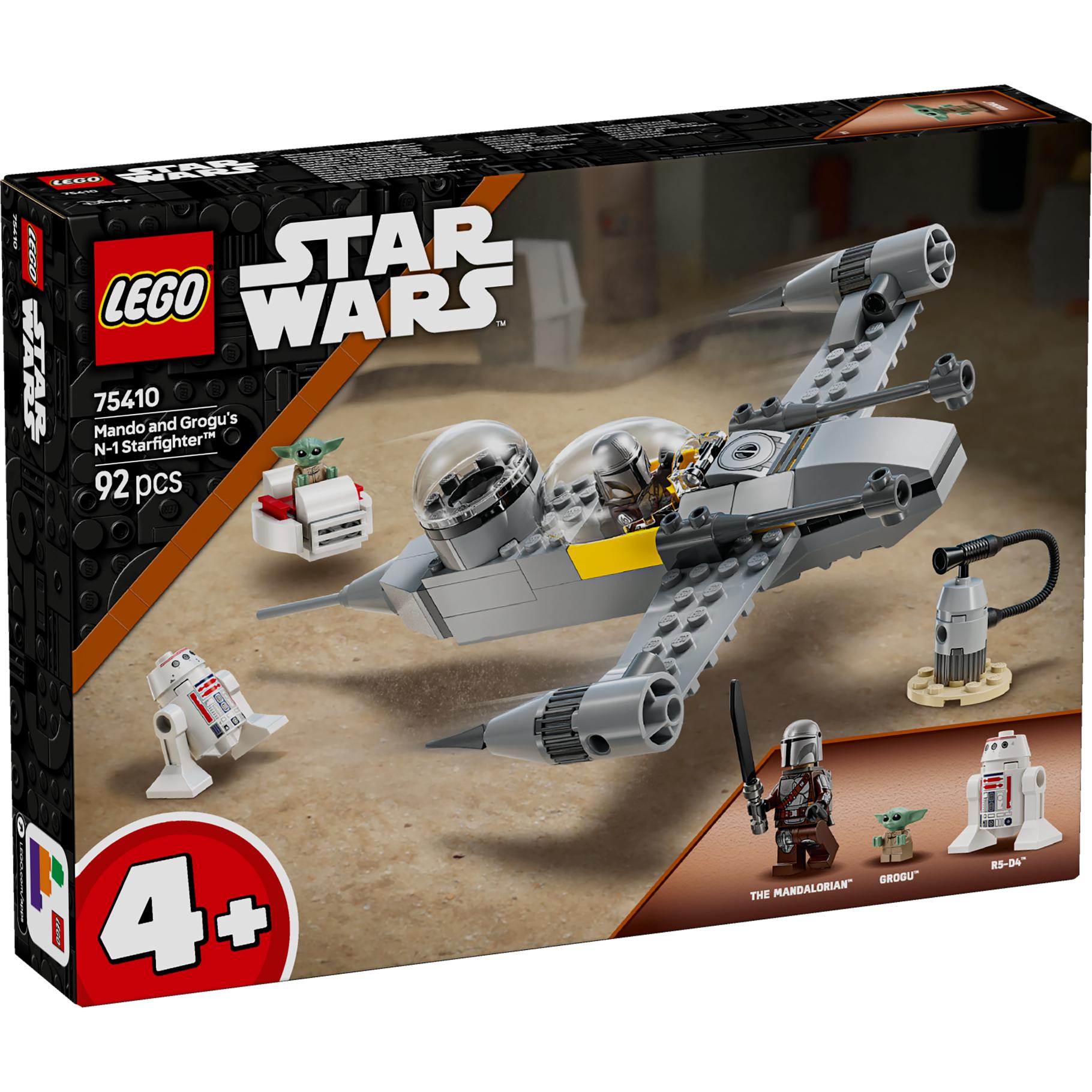 Top1Toys LEGO 75410 Star Wars Mando en Grogu's N-1  Starfighter