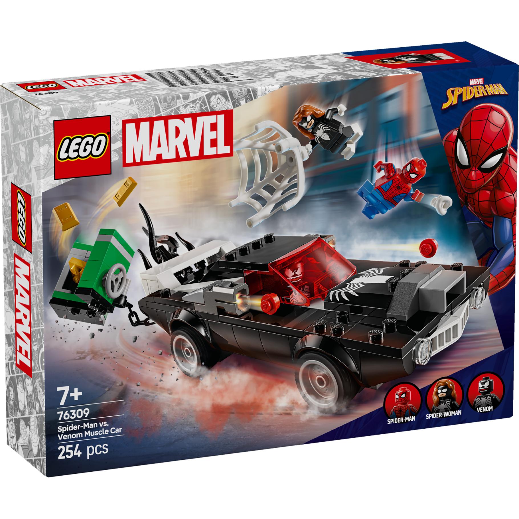 Top1Toys LEGO 76309 Super Heroes Marvel Spider-Man vs.  Venoms klassieke auto