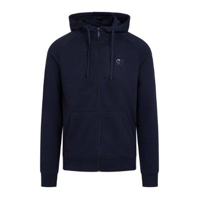 Sportus.nl Cruyff - Classic Zip-Through Hooded Sweater - Navy