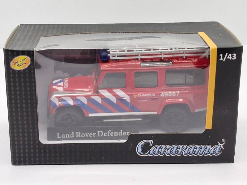 Brinic Modelcars Cararama Land Rover Defender Brandweer NL